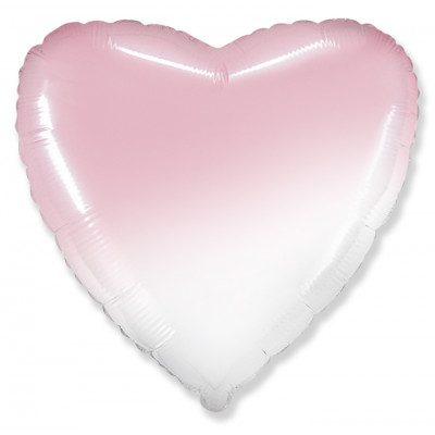 Сердце (32''/81 см), розовый градиент