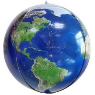Шар 3D Сфера (22''/56 см), Планета Земля