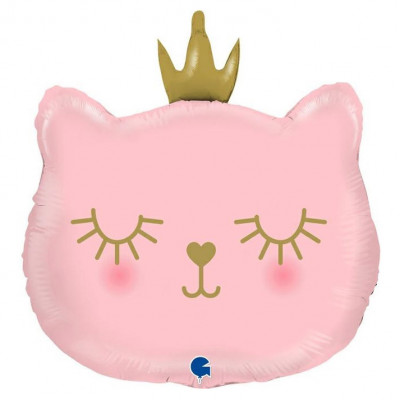 Котенок Принцесса (26''/66 см), розовый