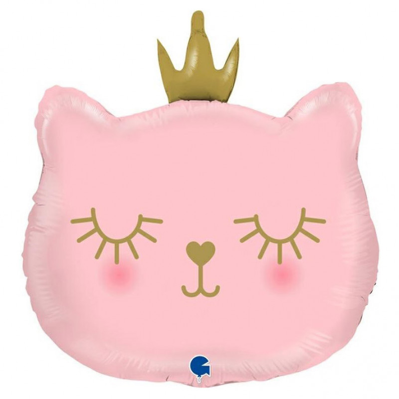 Котенок Принцесса (26''/66 см), розовый
