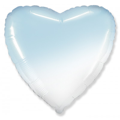 Сердце (32''/81 см), голубой градиент