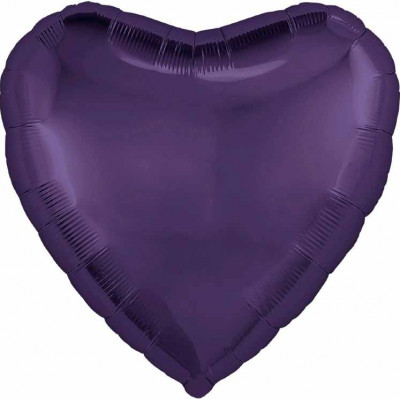  Сердце (18''/46 см), тёмно-фиолетовое