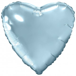 Сердце (18''/46 см), нежно-голубое