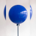 Большой синий шар (24''/61 см), пастель