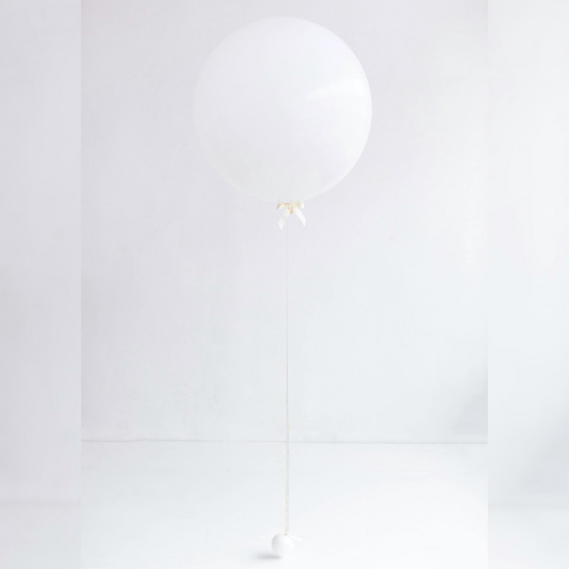 Большой белый шар (24''/61 см), пастель