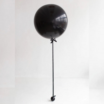 Большой чёрный шар (24''/61 см), пастель