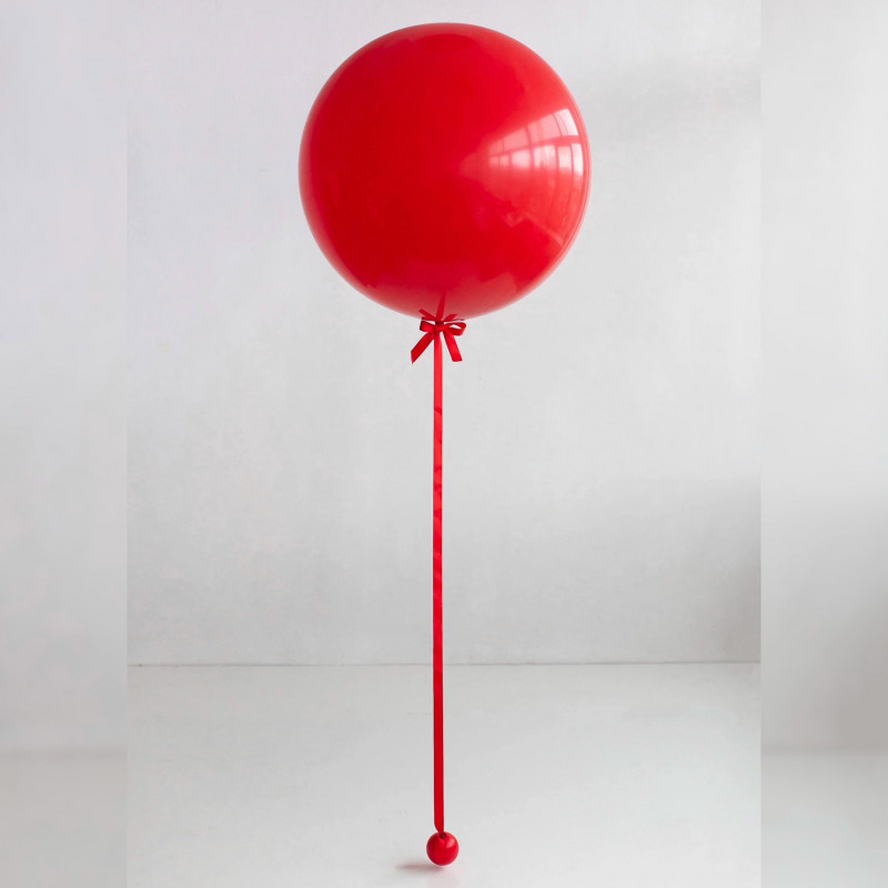 Большой красный шар (24''/61 см), пастель