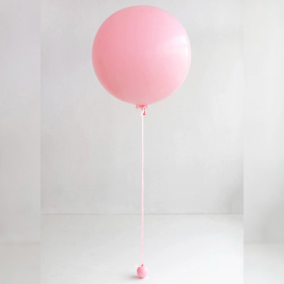 Большой розовый шар (24''/61 см), пастель