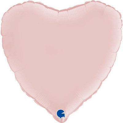 Сердце (18''/46 см), розовый (сатин)