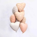Сердце (18''/46 см), кремовый тон (сатин)