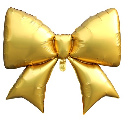 Золотой сатиновый бант, (39″/99 см)