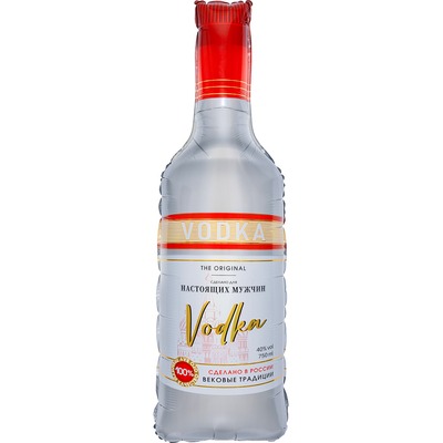 Бутылка, Водка для настоящих мужчин, (37″/94 см)