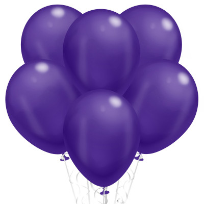 Фиолетовые шары (12''/30 см), металлик