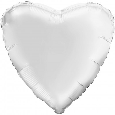  Сердце (18''/46 см), белое