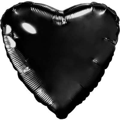  Сердце (18''/46 см), чёрное