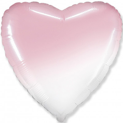  Сердце (18''/46 см), розовый градиент