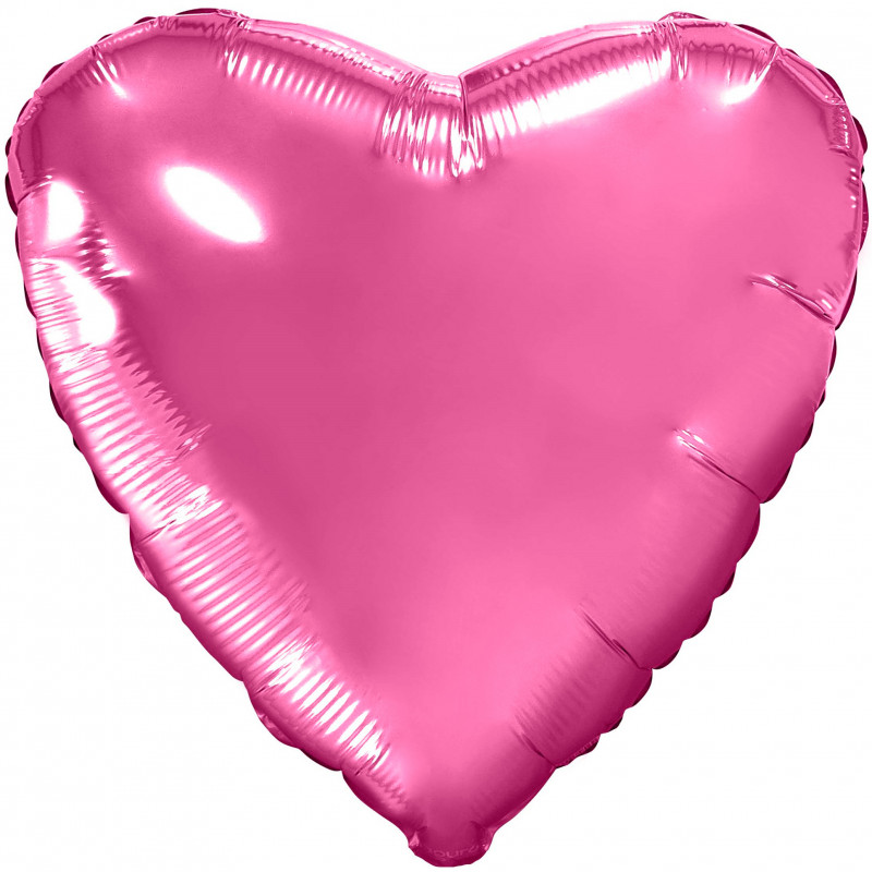  Сердце (18''/46 см), розовый пион
