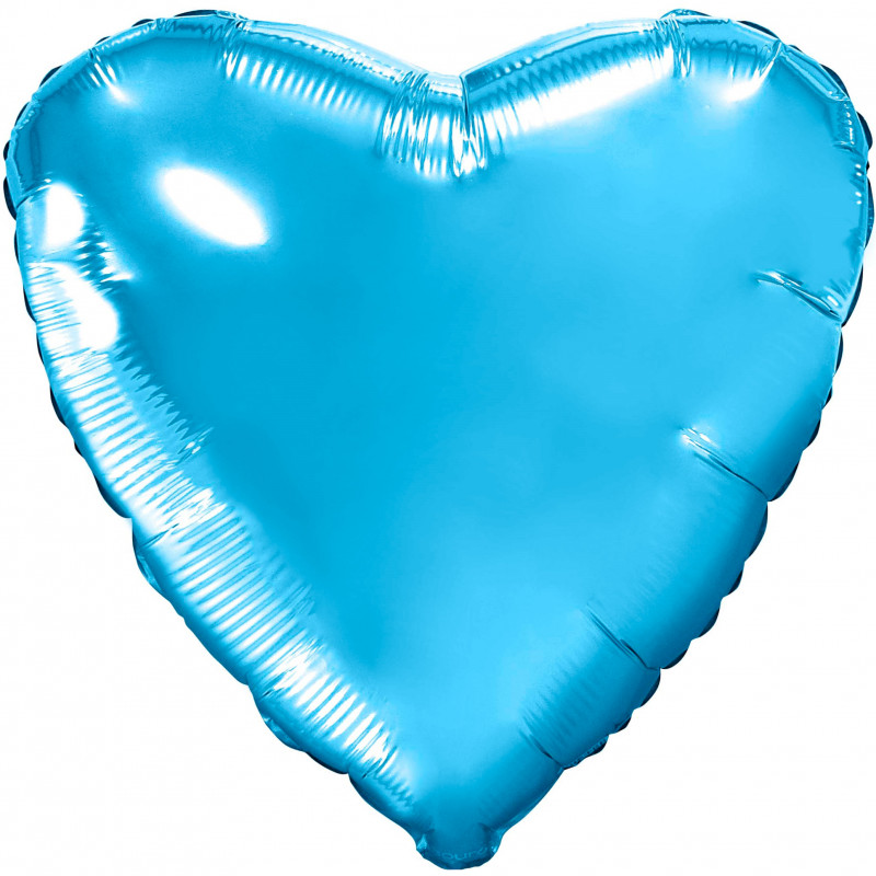  Сердце (18''/46 см), холодно-голубое