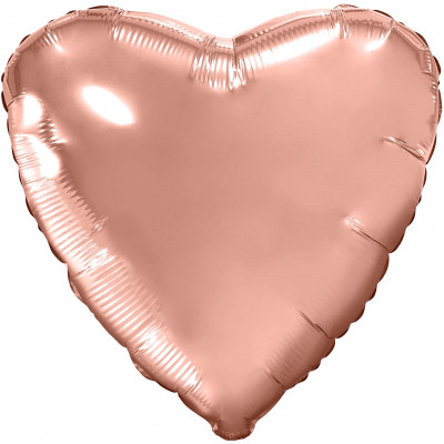  Сердце (18''/46 см), розовое золото
