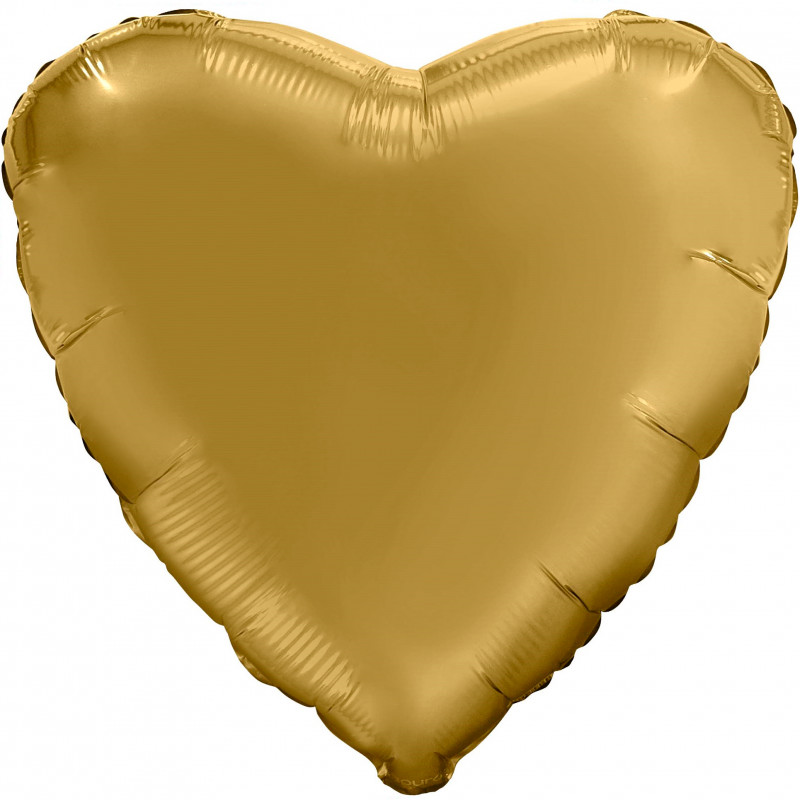 Сердце (18''/46 см), золото (сатин)