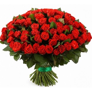 Букет из 101 красной розы "Эль Торо" (Россия)