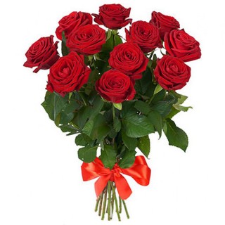 Букет из 11 красных роз "Рэд Наоми" (Россия)