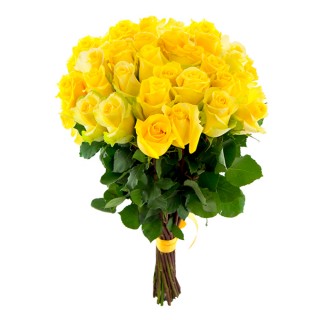 Букет из 39 жёлтых роз "Пени Лайн" (Россия)