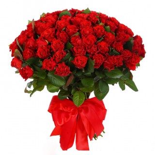 Букет из 75 красных роз "Эль Торо" (Россия)