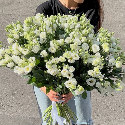 Букет "Белоснежная Эустома"