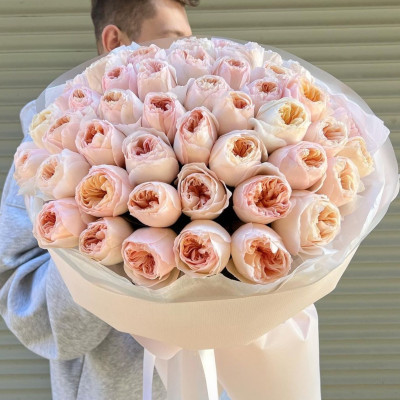 Букет пионовидных роз "Джульетта"