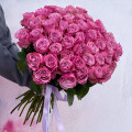 Букет из 49 розовых роз (Эквадор)