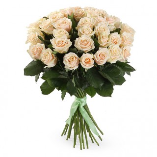 Букет из 39 кремовых роз "Талея" (Россия)